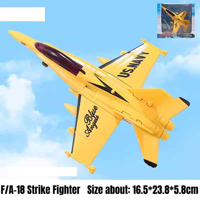 Msz 9-Inch Vliegtuig Speelgoed Vliegtuig Model, Gegoten Vechtbomber Helikopter Collectie Display Geluid & Licht Cadeau Voor Kind Jongens Kind