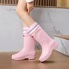 Fashion Women's Rain Boots Fashion Waterproof Shoes for Women High Quality Anti-slip Work Boots Comfor Platform Women Boots botas mujer