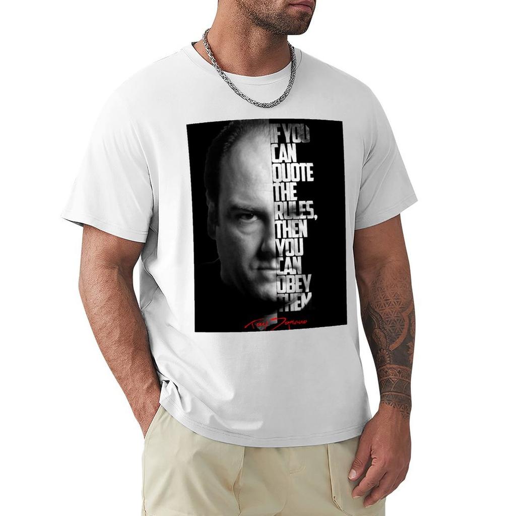 Black and White Tony Soprano The Sopranos Tv Show Quote TShirt Work Comfort TShirt for Unisex