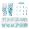 12-Grid Irregular Transparent AB Glass Diamonds for Nail Art
