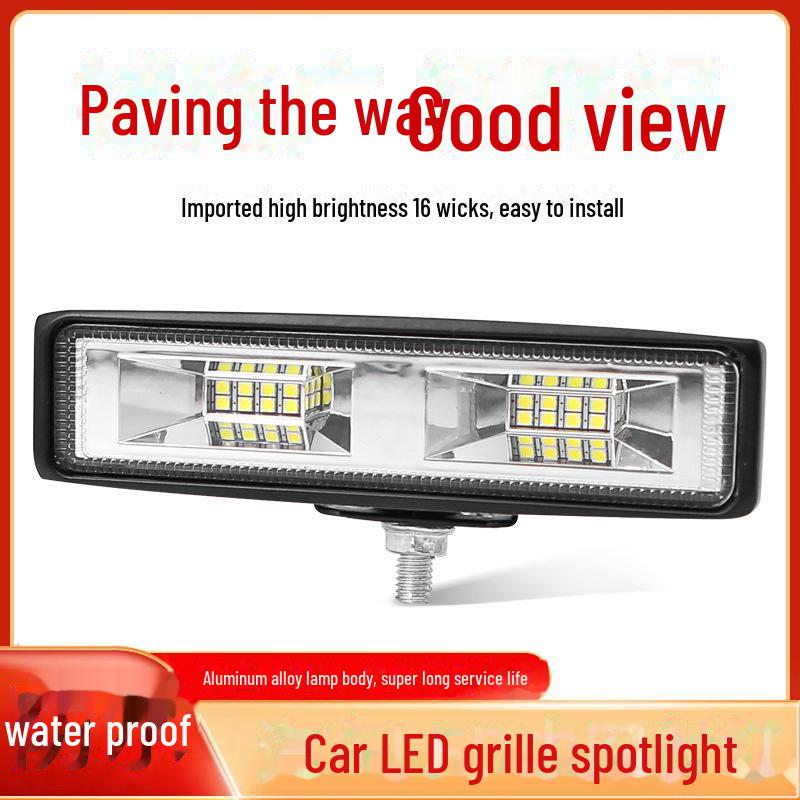 

Светодиодный рабочий фонарь для автомобиля мощностью 48 Вт с длинной штангой — полоса света для внедорожников, центральная решетка, всегда яркий белый свет LED long strip light