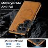 KEYSION Retro PU Leather Case for MagSafe for Samsung Galaxy S25 S26 Ultra 5G S26+ S25 FE Magnetic Shockproof Phone Cover