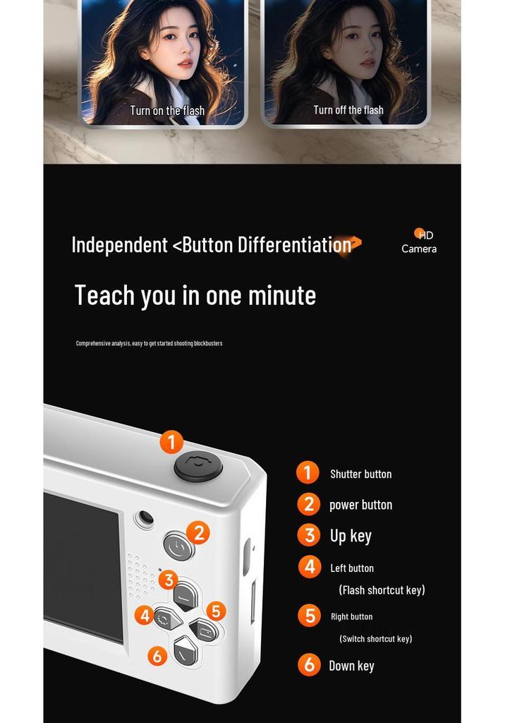 M26 Campus 5K HD Portable Student Camera - Children's Day Gift