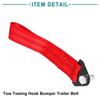 ACROPIX 2 Pcs Universal Red Tow Hook Bumper Trailer Belt