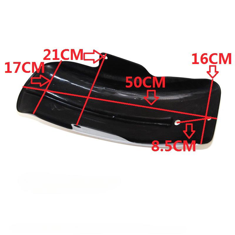 Universal ABS Black Motorcycle Rear Mudguard Fender Short Mud Guard for Bobber Chopper Cafe Racer Frames