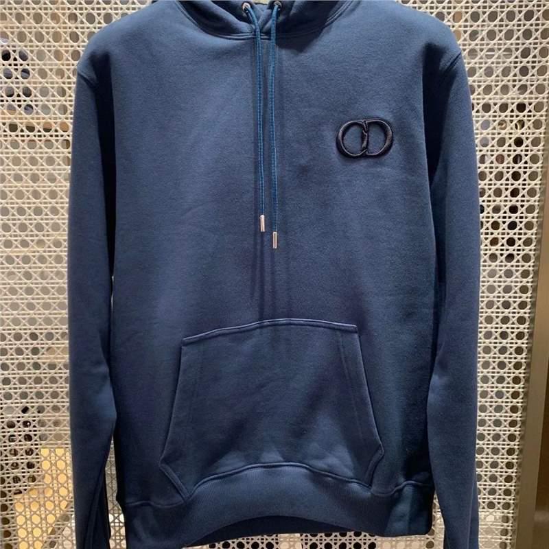 Autumn/Winter European Style Embroidered Hoodie, Unisex Casual Loose Fit Fleece Top