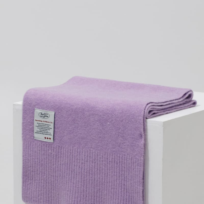 

RECLOW RECLOW Вязаный шарф на ощупь как шерсть Фиолетовый Not selected