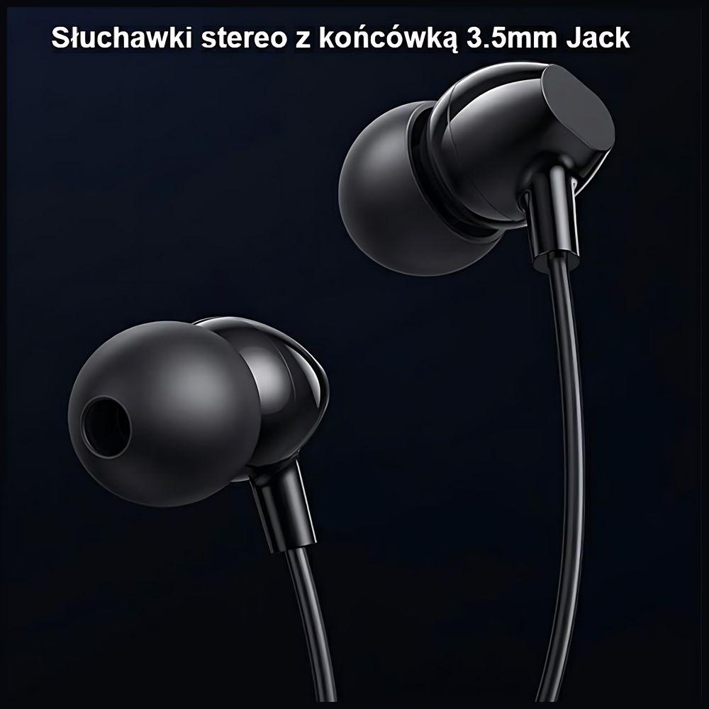 Usams Słuchawki Stereo Ep-47 3.5Mmczarny/Black 1,2M Hsep4701 (Us-Sj594)