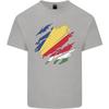 Torn Seychelles Flag Seychellois Day Football Unisexs Light Cotton TShirt
