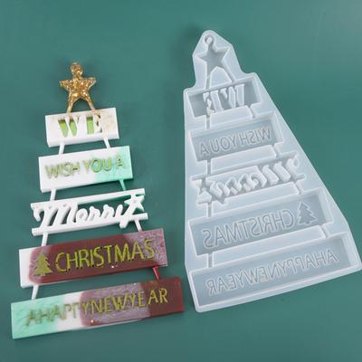 Merry Christmas Silicone Jewelry Casting Mold Resin Epoxy Mould Craft Decor Tool