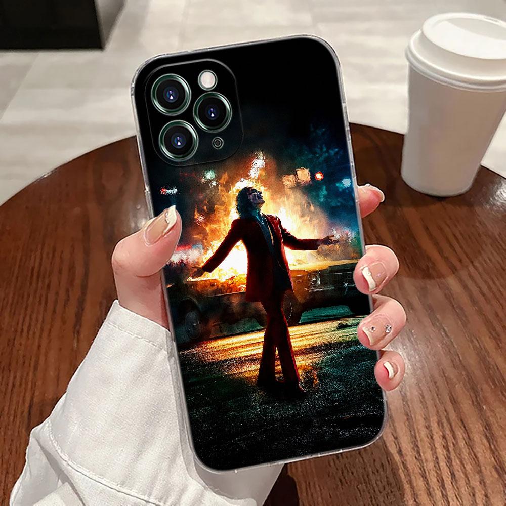 Cool Jokers Clown Transparent Phone Case For iPhone 17 Pro Max 17E 11 12 13 14 15 16 Pro Max 15 Plus 17 Air 16E 7 XS Soft Cover