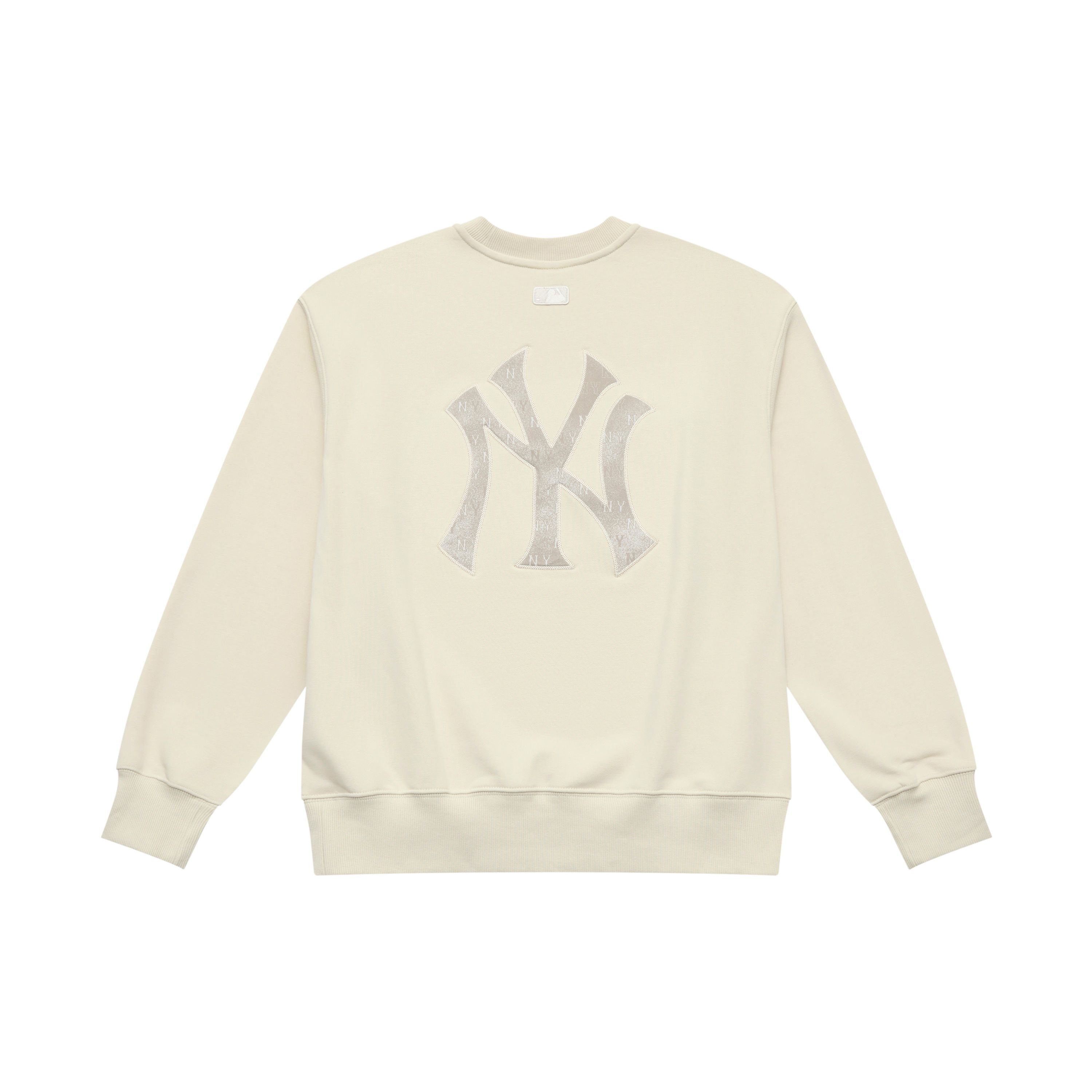 MLB Monogramm Serie New York Yankees Modisches Lässiges Klassisches Bequemes Lockeres Sport-Sweatshirt Unisex-Sweatshirt 3AMTM0654-50CRD S beige