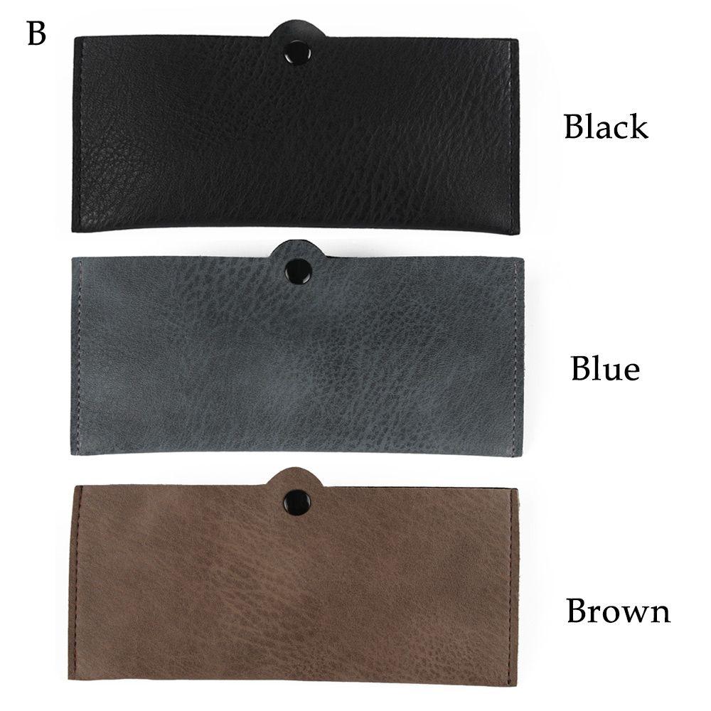 Portable Soft PU Leather Reading Glasses Pouch Glasses Case Eyeglasses Sleeve Eyewear Protector