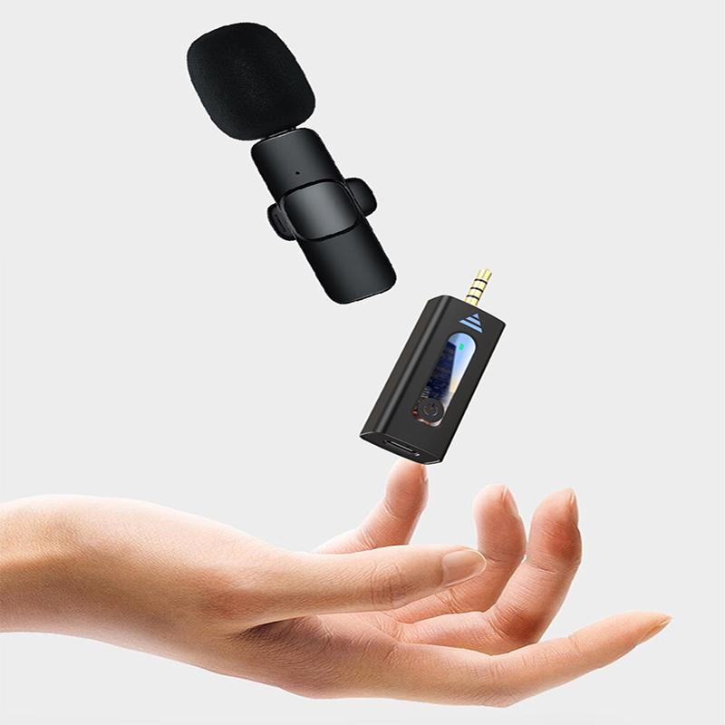 Vandlion Lavalier Lapel Wireless Microphone 3.5mm Compatible With Speaker Smartphone Car Audio And Camera