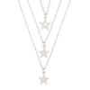 2/3 Pieces Retro Vintage Star Charm Necklace Birthday Gifts Friendship Chain Necklace with Message Card Jewelry Present