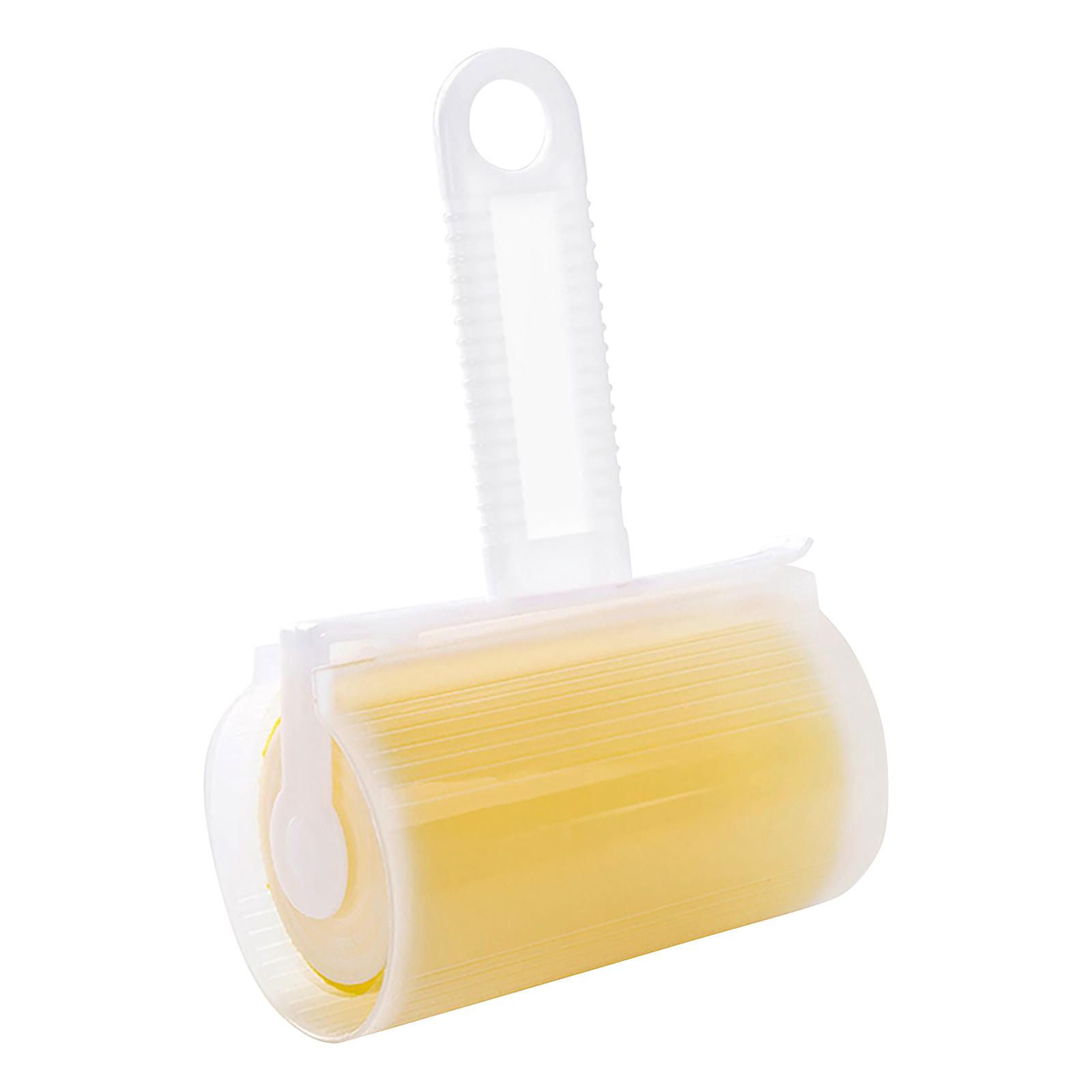 

Моющийся многоразовый гелевый валик для удаления ворса, липкий мастер-ролик для ворса One Size жёлтый