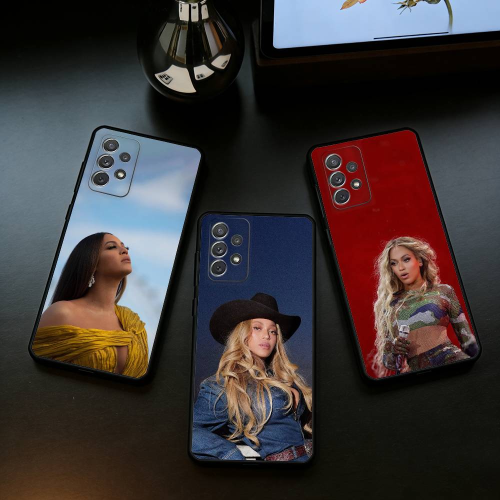 Beyonce C-Cowboy C-CarterS Phone Case For Samsung Galaxy A73,A72,A71,A70,A53,A52,A51,Soft Silicone Black Cover