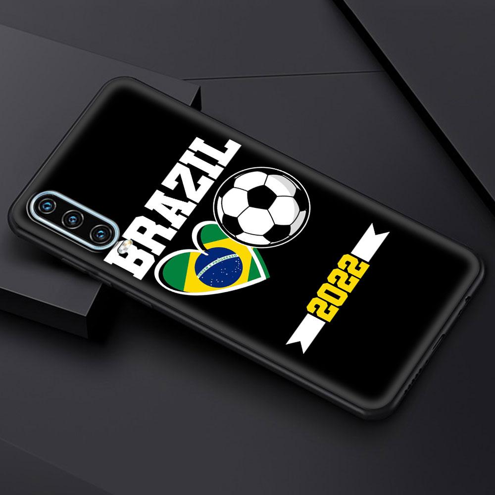 Brazil Brazilian Flag Football Phone Case For Huawei P30 Lite P50 Pro P20 P40 Lite E P Smart Z 2021 Y6 Y7 Y9 2019 Y6p Y9s Cover