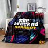 Singer The Weeknd Print Blankets Flange Warm Blanket Soft and Comfortable Home Travel Bed Blanket Picnic Blankets Birthday Gift