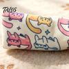 Funny Candy Shaped Cat Toys Mesh Tube Toy, Crinkle Plush Pouch with Tinsel Pom Pom, Quiet for Night Play Interactive Stretchable Toy Indoor