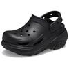 Crocs Zoccolo Bubble Crush Unisex Nero Comodo Minimalista Traspirante Zoccoli da Esterno 210061-0WC