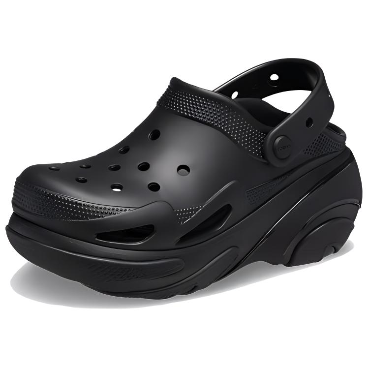 Crocs Zoccolo Bubble Crush Unisex Nero Comodo Minimalista Traspirante Zoccoli da Esterno 210061-0WC
