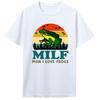 MILF Unisexs Clothing Oversized Tshirt I Love Frogs Funny Saying Frog Amphibian Lovers Vintage Cotton Tshirt Funny Cotton Tshirt
