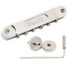 Musiclily Pro Roller Saddle Bridge, 10.4mm Pitch, ABR Tune-O-Matic Bridge for LP Les Paul Electric Guitars, Nickel