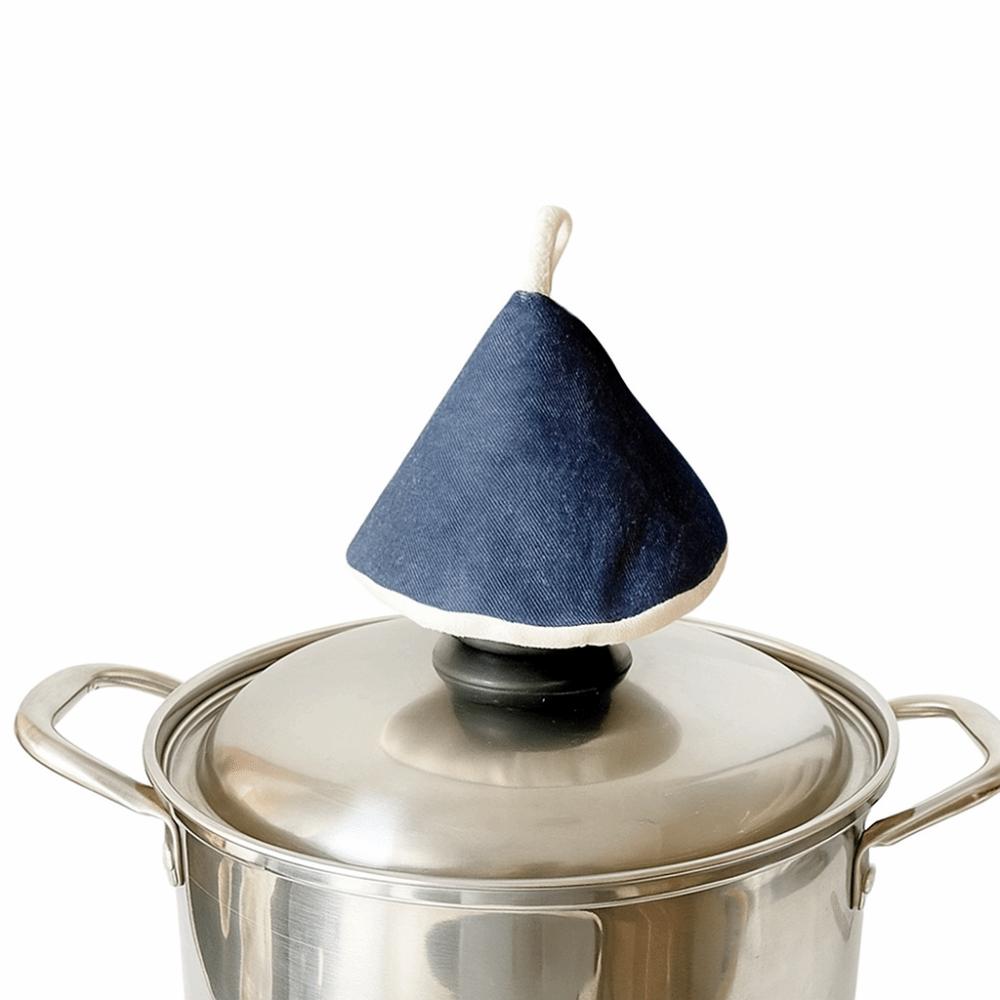 2PCS Cotton Mini Pot Hat Microwave Safe Pot Handle Gloves Anti-Scalding Pot Hat  Microwave Cooking