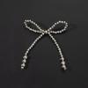 Handcrafted Beaded Bow Pearl Hair Clip & DIY Accessory