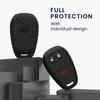 kwmobile Key Cover for Alfa Romeo Car Remote Key Protective Soft Silicone Carbon Fiber Design 3-Button - Case, Cover,