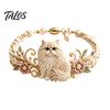 Fournitures pour la fabrication de bracelets Kit Animal Tissé DIY, Kit Fait Main Renard Chat Cerf Oiseau Loisirs Créatifs, Ensemble Crochet Floral pour Débutants Adultes Arts et Artisanat
