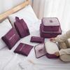 Label pouch 7 piece set travel storage pouch travel bag organizer bag
