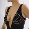 Sexy Simple Tassel Chain Chest Chain Bikini Necklace Exaggerated Fashion Body Chain Women