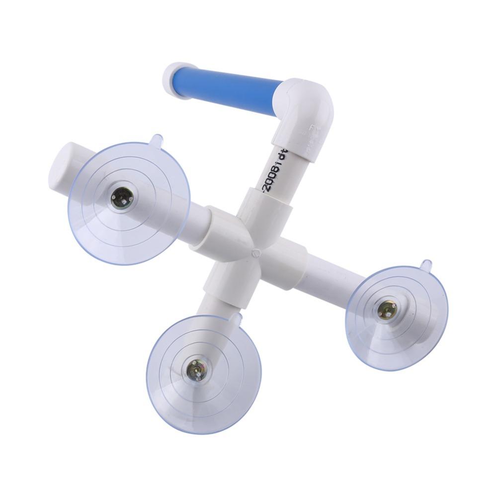 Paw Grinding Surface Suction Cup Perch Plastic Pipe Structure Parrot Shower Stand Shower Use