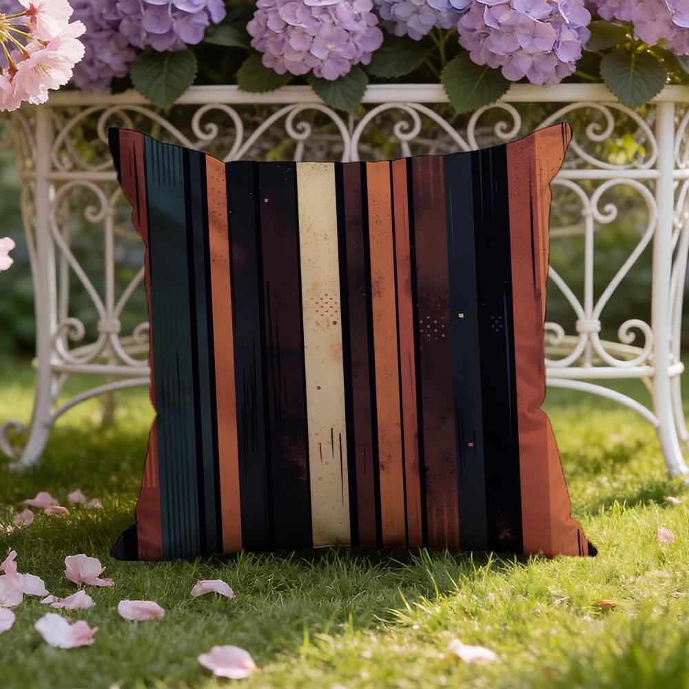 

Classic Striped Cushion Cover Home & Car Dual-Scene Pillow Cover: Reversible for Premium Comfort 30cmx30cm