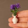 1:12 Dollhouse Miniature Vase Potted Plants Flowerpot Bonsai Model Garden Home Decor Toy Doll House Accessories
