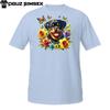 Floral Rottweiler Shirt – Smiling Rottie Surrounded by Vibrant Blooms