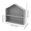 Shadow Box Display Shelf Figure Holder 2 Layer Accessories Rustic Multifunctional Wall Storage Rack