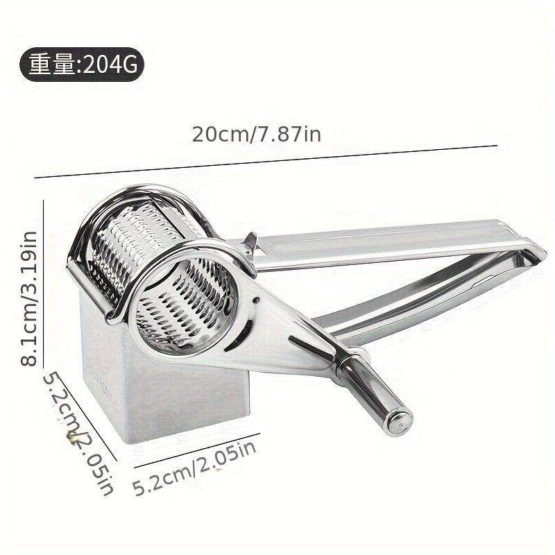 

Stainless Steel Hand Crank Rotary Cheese Grater Effortless Shredding for Cheese Vegetables Pasta Kitchen Tool 1pcs