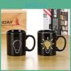 Color Changing Ceramic Mug With Light Bulb Tetris Battery Pattern For Gift Giving And Promotions