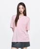 Emelbi Basic Lightweight Oversized Short Sleeve T-Shirt Cle (L.Pink)