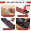 1pc 1m/2m/3metersX73mm Edge Protector Rubber Edge Trim for Steps Trim Edging Guard Treads Self Adhesive for Indoor and Outdoor