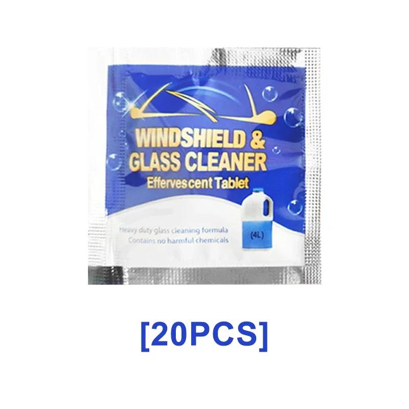 100/5pc Solid Cleaner Car Windshield Washer Fluid Concentrated Effervescen Tablets for Car Room Kitchen Window Glass Cleaning