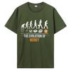 Bitcoin Evolution Of Money Cryptocurrency Tops T-shirt Satoshi Nakamoto Vintage Tees Cotton Tshirt Men's Clothing Oversized