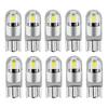 10Pcs 6000K Canbus T10 168 194 W5W Dome License Side Marker LED Light Bulb White