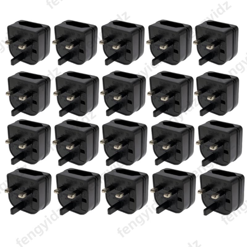 1Pc European Euro EU 2 Pin To UK 3Pin Power Socket Travel Plug Adapter Converter New