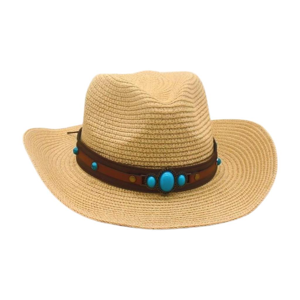 Straw Travel Beach Cowboy Hat Celebrity Style Straw Hat Grassland Advanced Sense Sun Hat