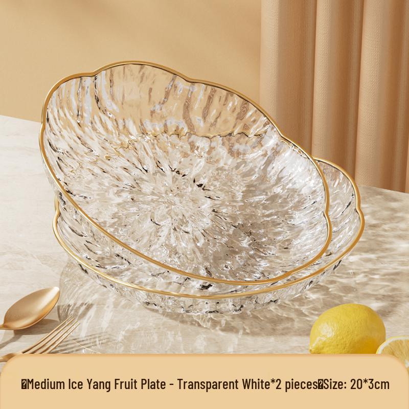 Modern Luxury Fruit and Snack Display Plate for Living Room