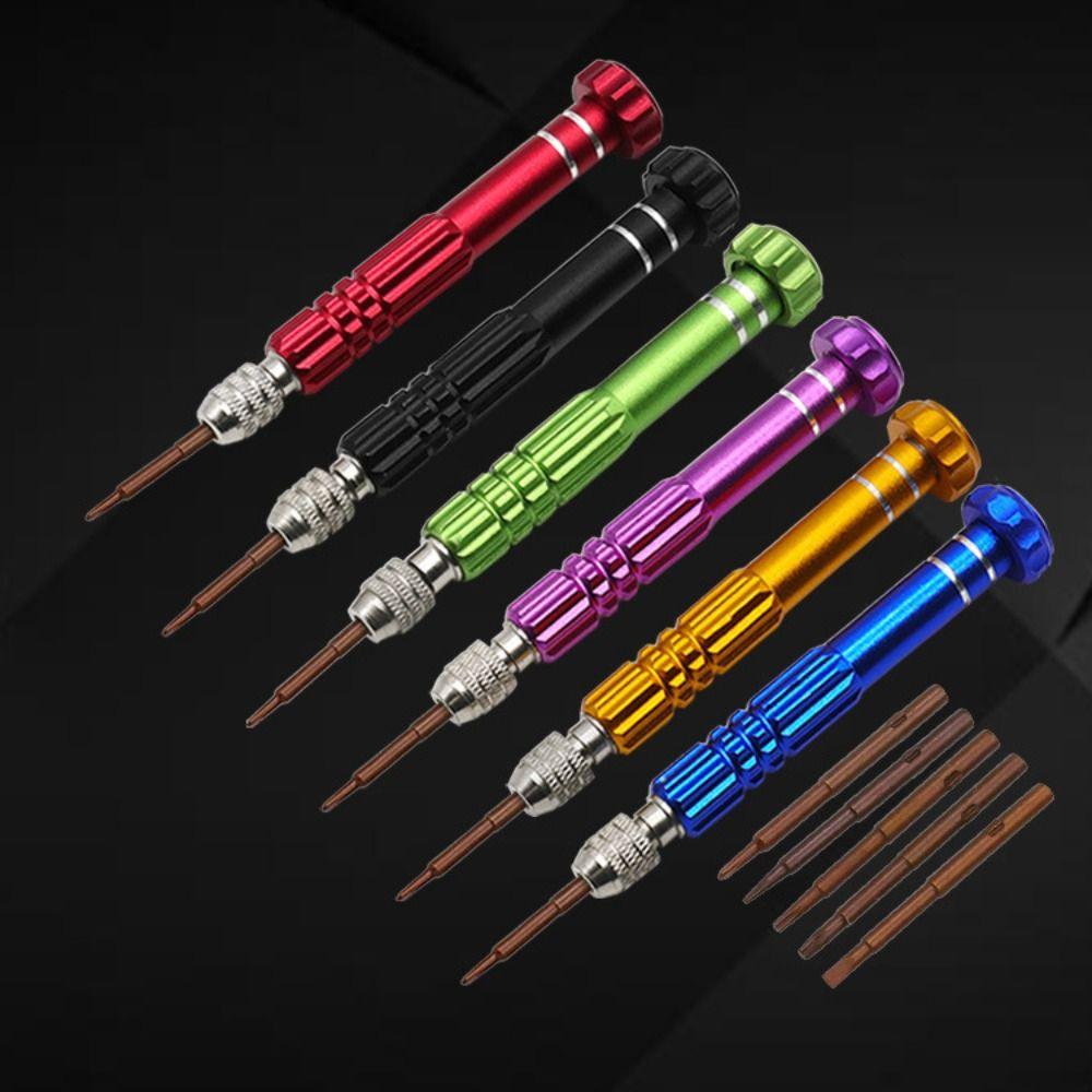 2Pcs 5 In 1 Eyeglass Screwdriver Precision Cross Screwdriver Multifunction Screwdriver Set